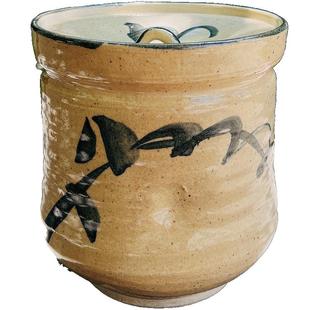 日本回流老物件纯手工日式陶瓷茶叶罐散茶收纳茶仓存茶罐子储存罐