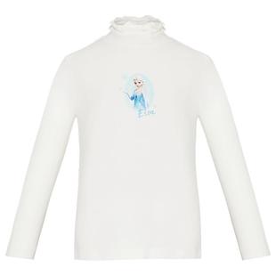 爱慕儿童冰雪奇缘系列IP女孩艾莎远红外升温打底衫男孩小高领上衣