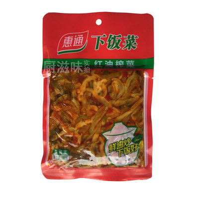 惠通下饭菜红油榨菜180g10袋