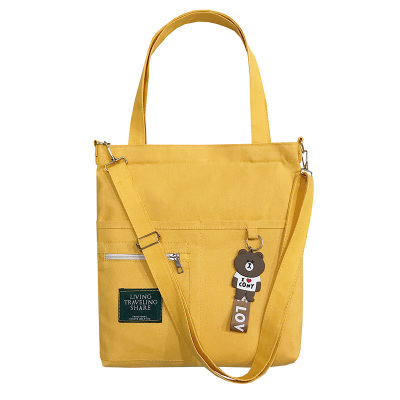 韩国文艺手拎大学生上课帆布包