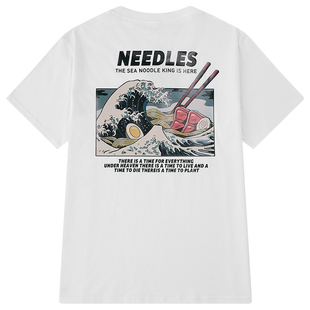 港风ulzzang日系复古原宿风潮牌宽松bf风纯棉男女情侣短袖t恤潮