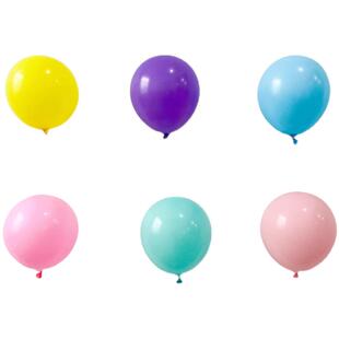 加厚5寸哑光彩色气球小号圆形透明空地爆球中球婚礼生日装饰汽球