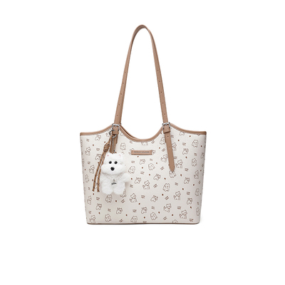 稻草人可爱大容量托特包时尚印花