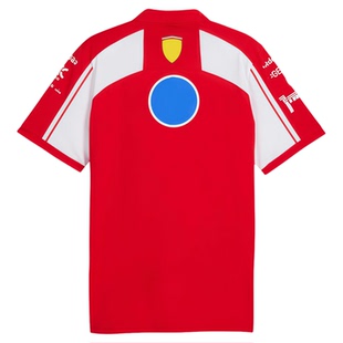 2026新款F1法拉利车队赛车服短袖翻领POLO衫男女通用定制团队logo