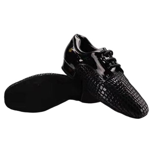 ADS摩登舞鞋男士成人专业室内直板底真皮漆皮摩登鞋ADSdance正品