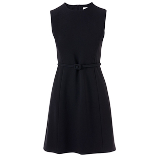 【醋酸】LANCY/朗姿2025夏季新款高端无袖气质小个子通勤连衣裙短