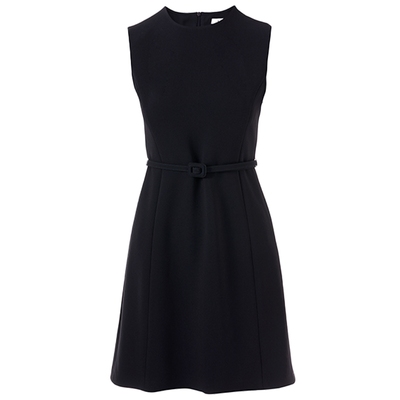 【醋酸】LANCY/朗姿2025夏季新款高端无袖气质小个子通勤连衣裙短