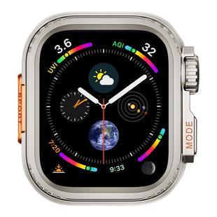 秒变ultra3金属iwatch保护壳适用苹果手表AppleWatchs10表带46mm一体旋钮后盖防摔苹果手表外壳边框合金改装