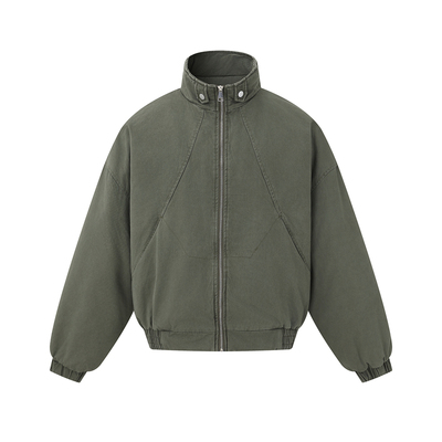 立领保暖短款夹克棉服男生2025新款冬季加厚高级感工装外套棉衣