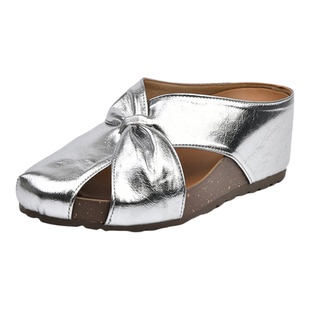 法式内增高厚底勃肯鞋包头半拖鞋女夏外穿2026新款小个子凉拖鞋子