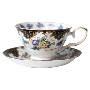田园风骨瓷咖啡杯玫瑰家用下午茶杯陶瓷杯欧式水杯180ml teacup