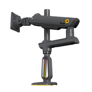 NB F7电竞曲面电脑显示器支架机械臂RGB灯带鱼增高桌面升降旋转架