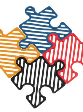 ins拼图隔热垫桌垫创意装饰杯垫