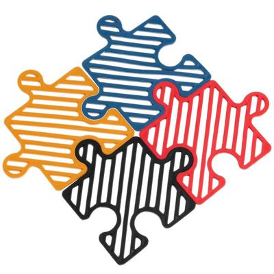 ins拼图隔热垫桌垫创意装饰杯垫