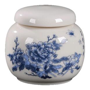 陶瓷中医膏方罐小号药膏密封罐中药面膜粉罐硅胶密封药粉瓶订LOGO