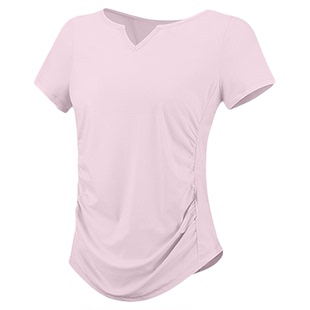 运动短袖T恤女夏季速干瑜伽服上衣凉感修身胖mm大码运动健身套装