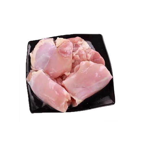 清真内蒙古鸡去骨去皮鸡腿肉生鲜新鲜冷冻汉堡专用带皮无骨鸡肉块
