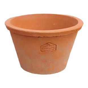 LOGO复古陶瓷红陶花盆多肉陶土盆具加仑兰花绿萝小陶盆蝴蝶兰瓦盆