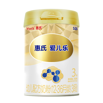 惠氏S-26金装爱儿乐3段780g