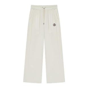 TeenieWeenie小熊女装春秋季休闲宽松舒适直筒型针织裤卫裤长裤