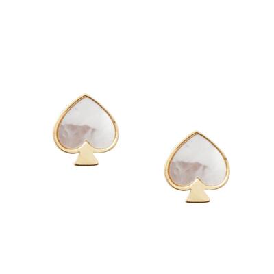 katespade迷你桃心耳钉