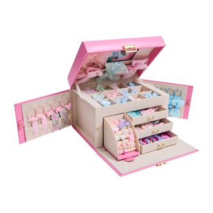 Hape公主梳妆发饰礼盒女生女童宝宝装扮生日儿童首饰盒玩具礼物