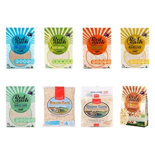 红锚进口燕麦麸皮钢切奇亚籽原味燕麦片早餐谷物健身代餐麦片即食