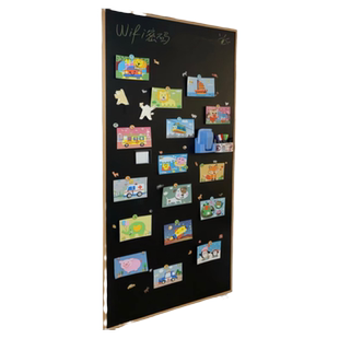 双层磁性黑板墙贴儿童家用磁力创意自粘白板写字板可以贴在家里过道墙壁上的可擦写无尘教学磁吸宝宝画作展示
