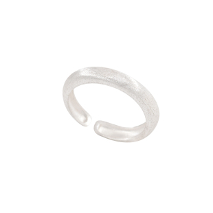 suzyacc kr纯银淡水珍珠碎银子戒指韩国小众设计食指戒个性可调节