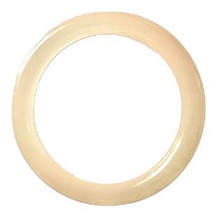 显白天然藕粉阿富汗玉手镯西柚水草圆条冰种镯子叮当镯女学生闺蜜