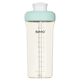 SIMO儿童吸管杯PPSU牛奶杯带刻度大宝吸管奶瓶幼儿园1岁水杯便携