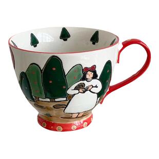 泽滕家情侣杯子一对情侣款喜庆结婚订婚礼物盒送新人卡通餐具套装