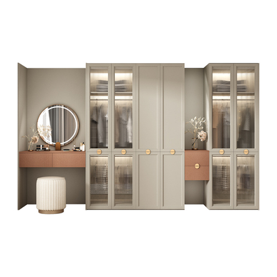 福人精板实木大衣柜衣帽间定制