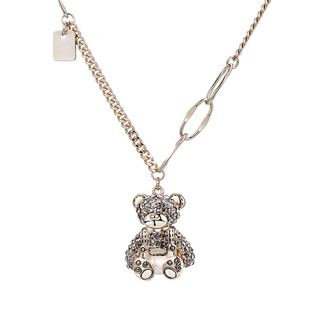 小熊卫衣毛衣链长款项链女款2026新款轻奢高级感挂件配饰吊坠时尚