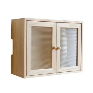 挂墙多媒体信息遮挡箱免打孔实木路由器光猫wifi置物架插座集线盒