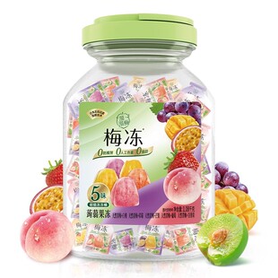 【溜溜梅梅冻桶】蒟蒻吸吸果冻6味NFC果浆鲜榨办公室休闲零食小吃