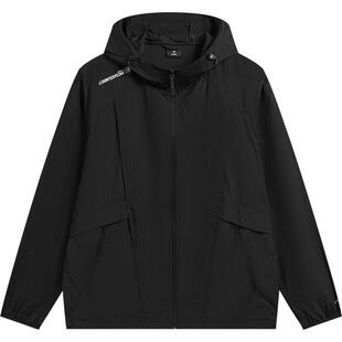 李宁户外CF溯|防晒风衣男士开衫长袖外套连帽上衣夏季梭织运动服