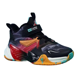 卡途童鞋冬款男童加绒防水面旋转扣篮球鞋中大童训练保暖运动鞋