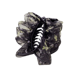 云朵泡泡丸子头抓夹女高端后脑勺发夹2025新款妈妈头花高级感头饰