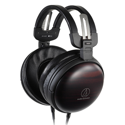 Audio Technica/铁三角 ATH-AWKT/f黑檀木hifi头戴式木碗耳机awas