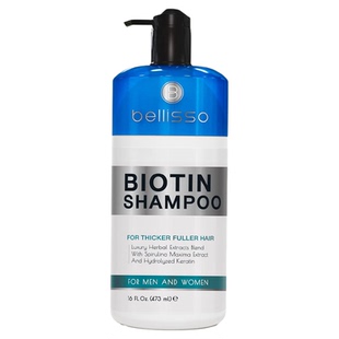 美国Bellisso Biotin shampoo洗发水护发素生物素发膜增发精华