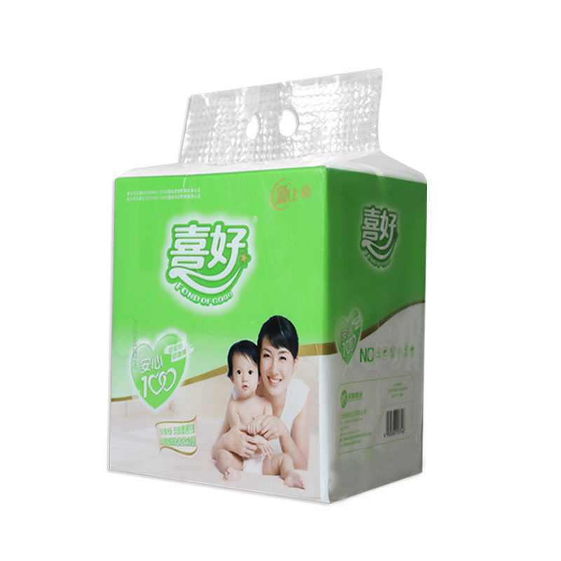 喜好卫生纸原生浆平板卫生纸90平板式/抽取式/挂抽
