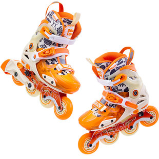 授乐儿童轮滑鞋男童女童专业竞赛平花鞋一体支架平滑鞋滑轮鞋星跃