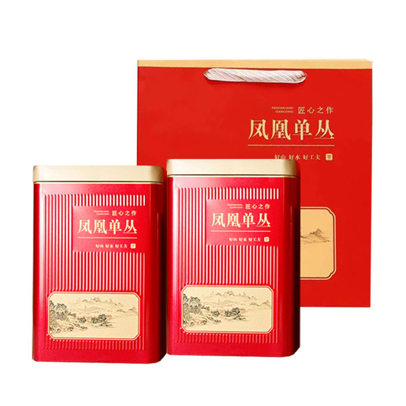 凤凰单枞茶鸭屎香清香型正宗潮州单丛茶叶乌龙茶乌岽蜜兰香礼盒装