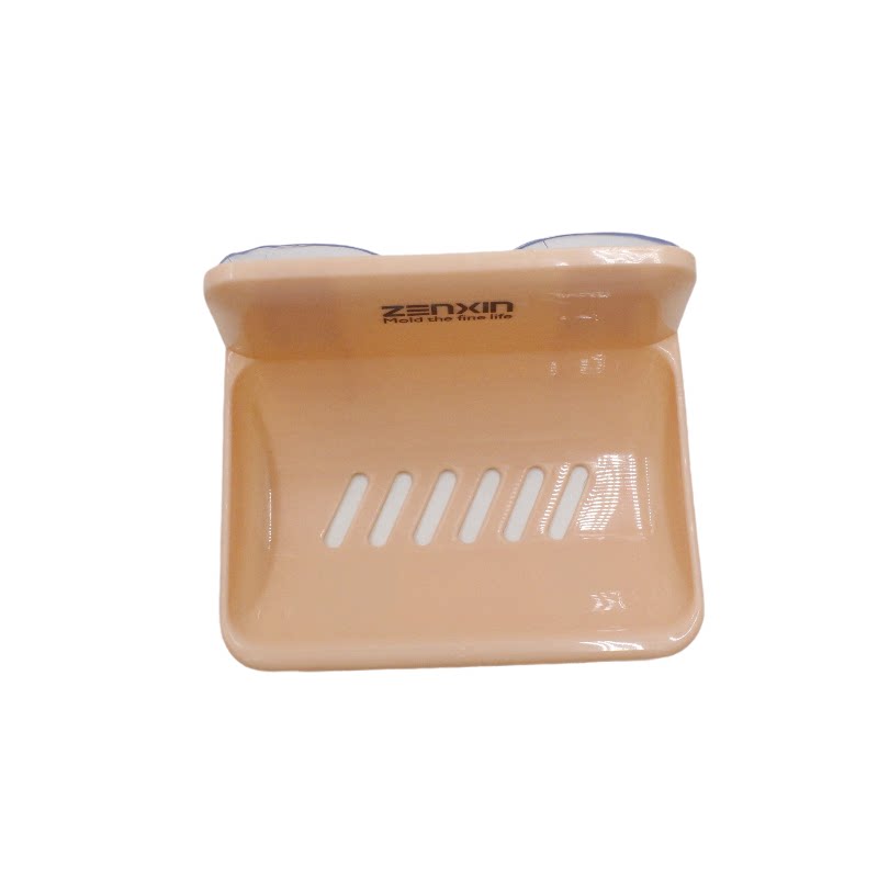 振兴ZG181单格肥皂盒香皂盒PP塑料吸盘肥皂缸免打孔沥水挂式家用