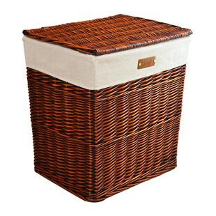 收纳筐脏衣篮藤编洗衣篮脏衣服家用方形装放衣服框篮子脏衣篓柳编