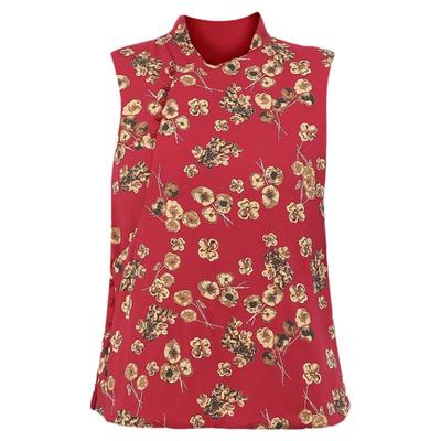 中老年桑蚕丝棉袄背心