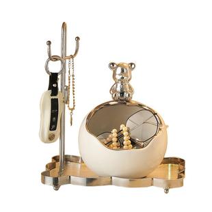 玄关钥匙收纳摆件进门入户鞋柜门口入门桌面客厅玄幻锁匙装饰品