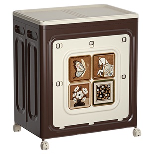 中古风衣服收纳箱超大容量家用整理箱翻盖可折叠衣物被子储物柜子