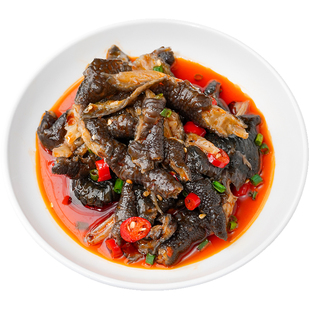 益旺牌麻辣无骨鸡爪即食袋装红油盐帮去骨黑鸡脚脱骨黑凤爪乌鸡爪